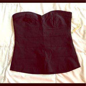 NWT Black Bustier.